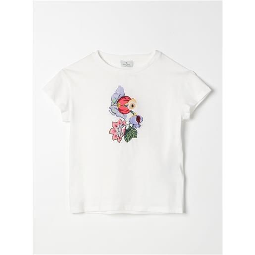 Etro Kids t-shirt etro con ricami floreali