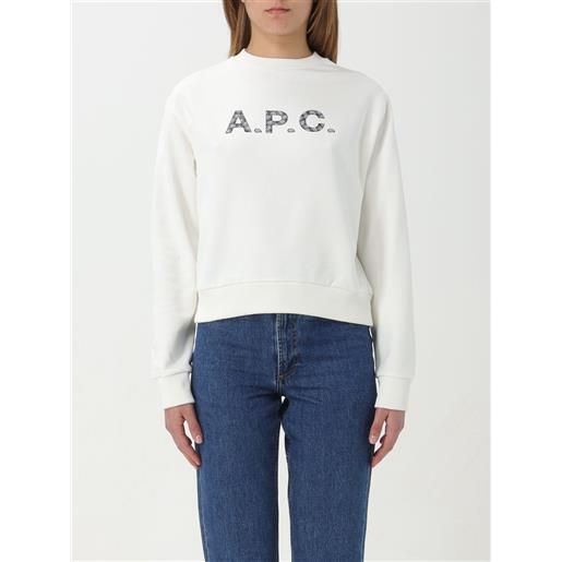 A.p.c. felpa basic a. P. C. In cotone con logo