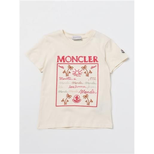 Moncler t-shirt Moncler in cotone con logo ricamato