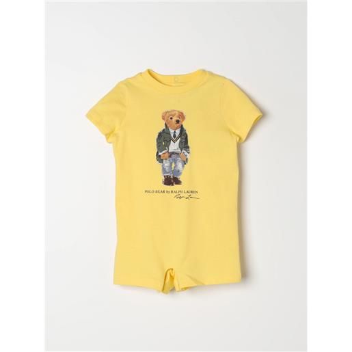 Polo Ralph Lauren pagliaccetto polo ralph lauren bambino colore giallo