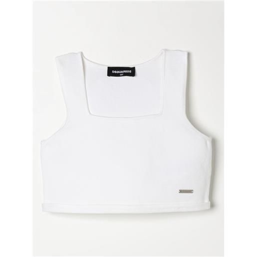 Dsquared2 Junior top dsquared2 junior bambino colore bianco