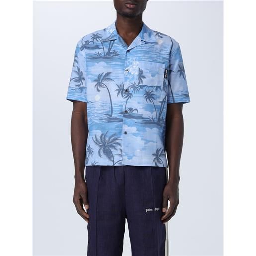Palm Angels camicia palm angels uomo colore blue