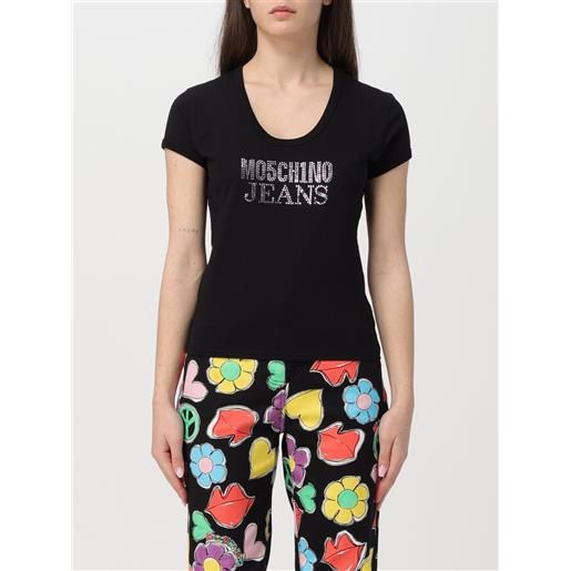 Moschino Jeans t-shirt Moschino Jeans in cotone con logo strass