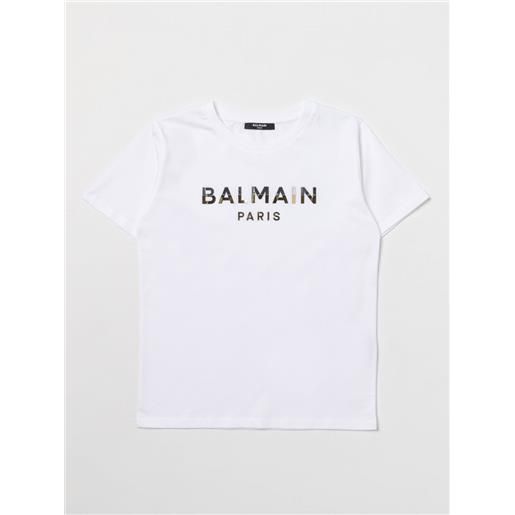 Balmain Kids t-shirt Balmain Kids con logo laminato