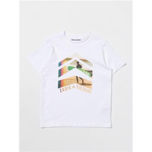 Zadig & Voltaire t-shirt zadig & voltaire bambino colore bianco