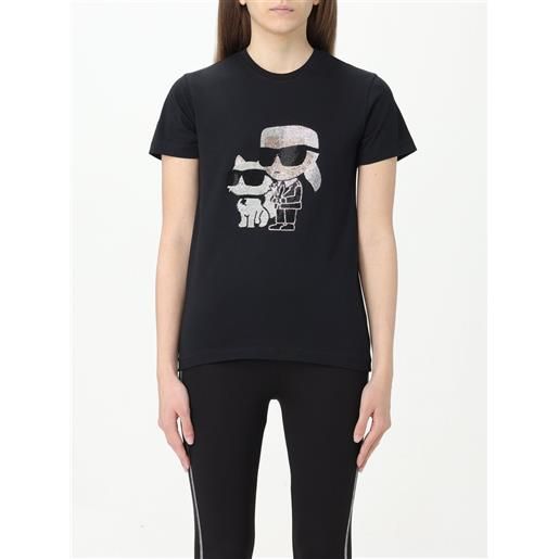 Karl Lagerfeld t-shirt Karl Lagerfeld in cotone con stampa e strass