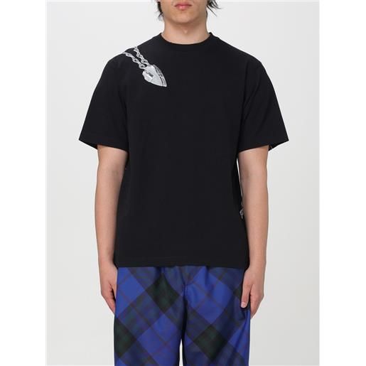Burberry t-shirt shield Burberry in cotone stampato