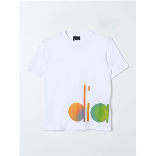 Diadora t-shirt diadora bambino colore bianco