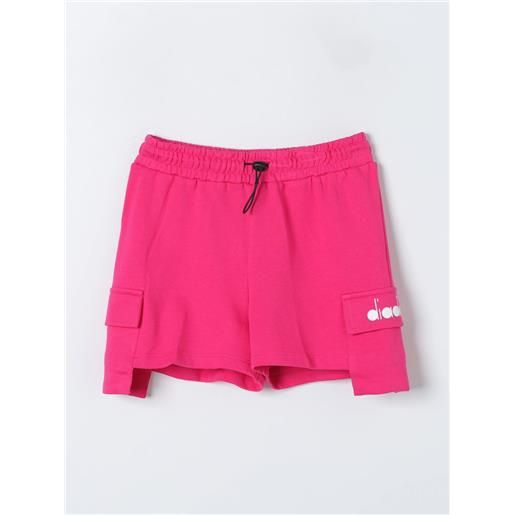 Diadora pantaloncino diadora bambino colore fuxia