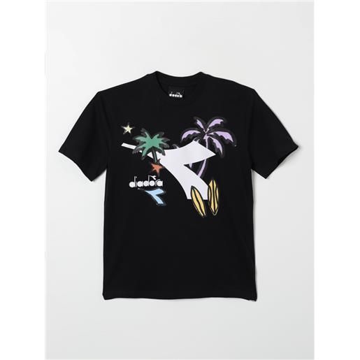 Diadora t-shirt diadora bambino colore nero