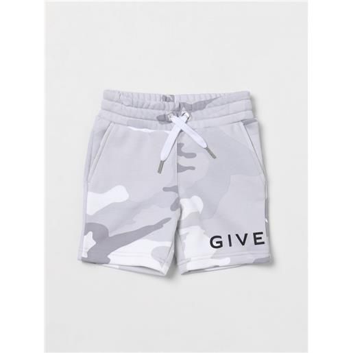 Givenchy pantaloncini givenchy bambino colore grigio
