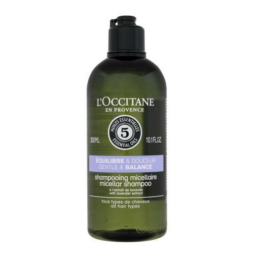 L'Occitane aromachology gentle & balance micellar shampoo 300 ml shampoo micellare per l'equilibrio naturale del cuoio capelluto per donna