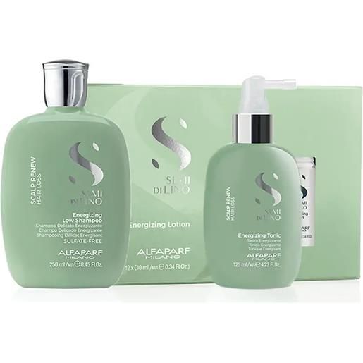 ALFAPARF MILANO alfaparf kit semi di lino energizing low shampoo 250ml + tonic + lotion 12x10ml