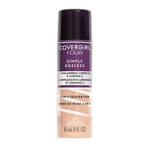 Covergirl simply ageless 3-in-1 liquid foundation - classic ivory 210
