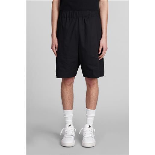 Laneus shorts in cotone nero