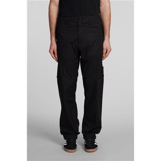 Stone Island pantalone in cotone nero