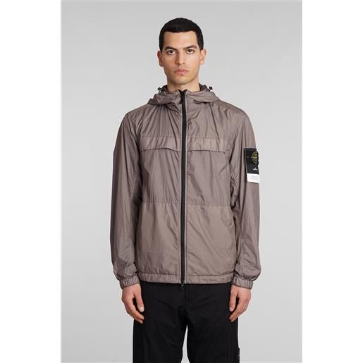 Stone Island giacca casual in poliamide taupe