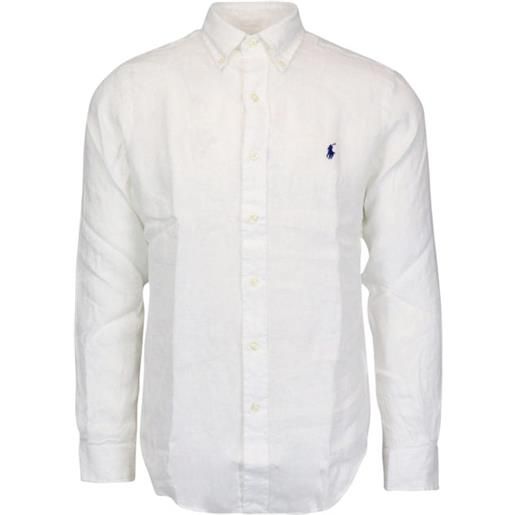 Polo Ralph Lauren camicia bianco in lino