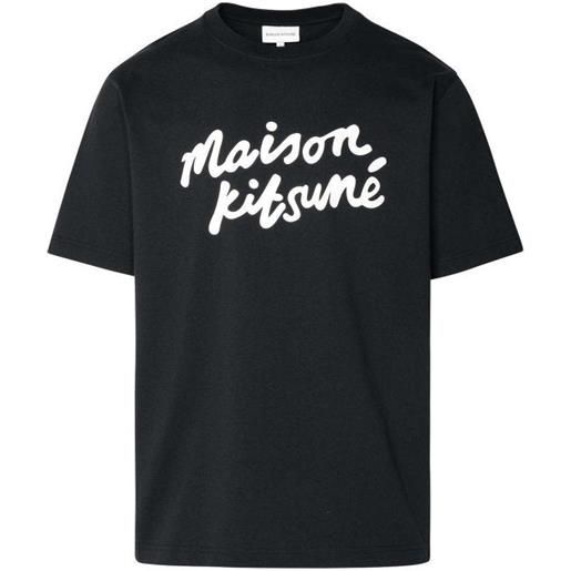 Maison Kitsuné t-shirt in cotone nero