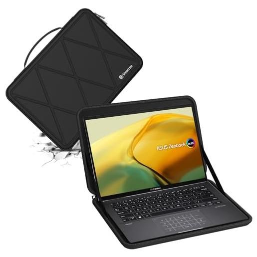 Smatree custodia protettiva rigida in eva compatibile con asus zenbook 14 (ux3402) notebook bag (m50)