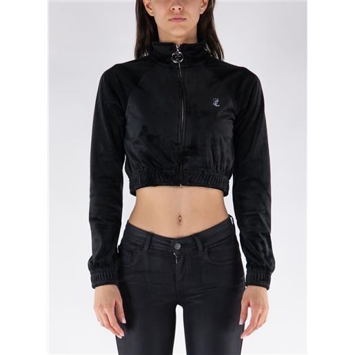 JUICY COUTURE felpa full zip cropped donna