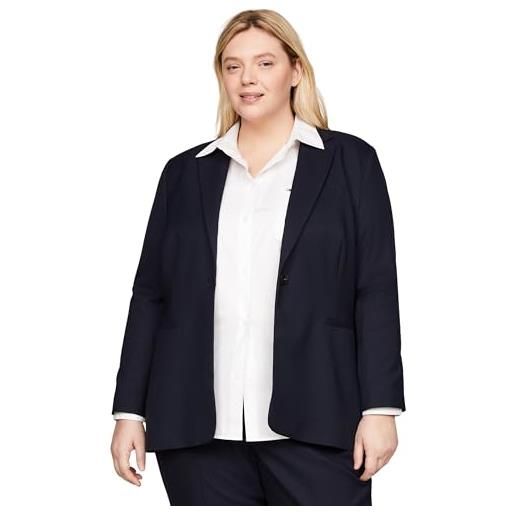 Tommy Hilfiger blazer donna curve elegante, blu (desert sky), 52