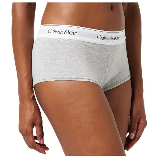 Calvin Klein Jeans calvin klein pantaloncini hipster donna cotone elasticizzato, grigio (grey heather), l