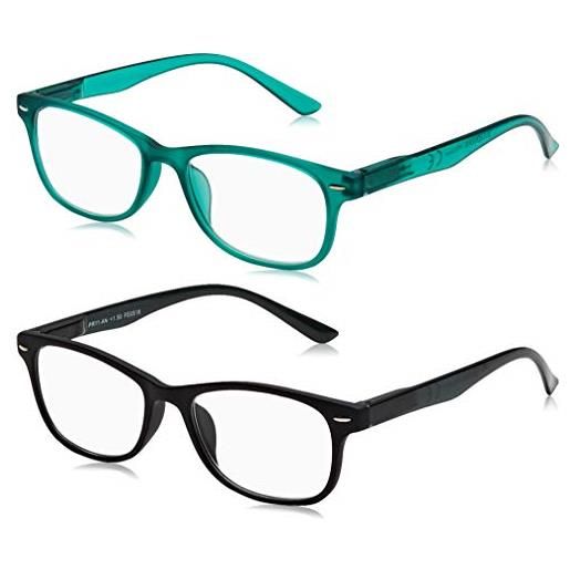 Bullonerie bipacco occhiale da lettura pr12 blu-nero +1,50-50 gr
