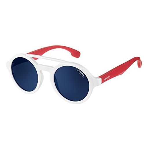 Carrera junior carrerino 19 ku occhiali da sole, bianco (white red/bluee avio), 44 unisex-bambini