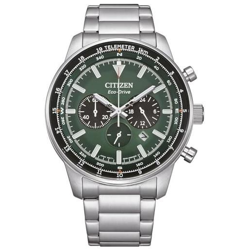 Citizen cronografo eco-drive orologio da uomo con quadrante verde ca4500-91x