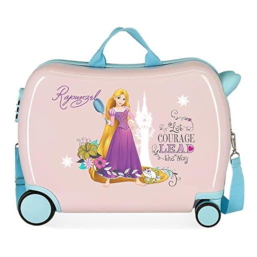 Disney principesse valigia infantile rosa 50 x 39 x 20 cm rigida abs chiusura a combinazione laterale 34 l 1,8 kg 4 ruote