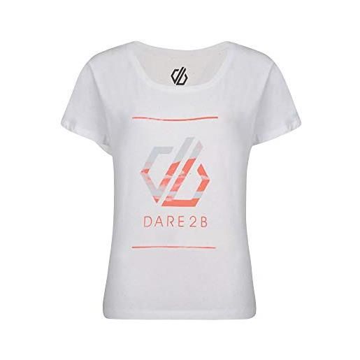 Dare 2b tee t- lifestyle - maglietta da donna, donna, dwt450 61i08l, cenere, fr: xs (taglia produttore: 8)