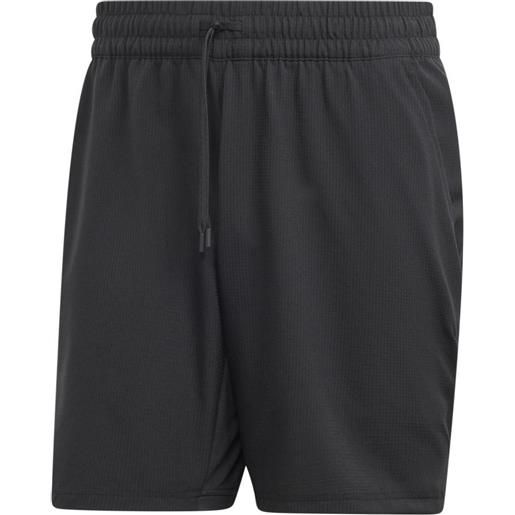 Adidas pantaloncini da tennis da uomo Adidas tennis heat. Rdy shorts and inner shorts set - black/spark orange