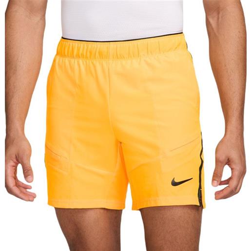 Nike pantaloncini da tennis da uomo Nike court dri-fit advantage 7" tennis short - laser orange/black/black