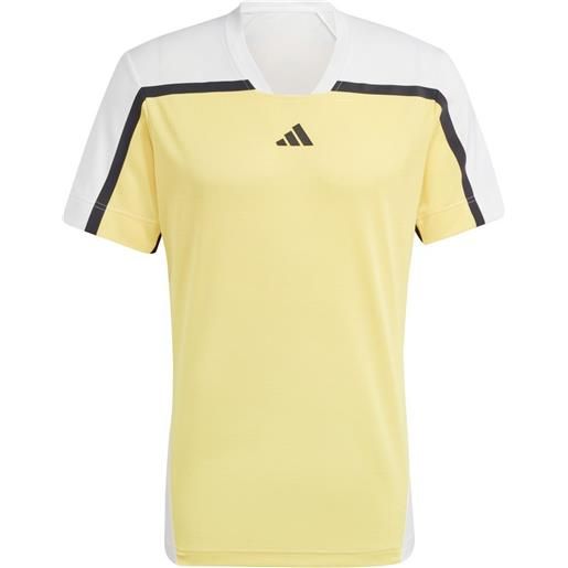 Adidas t-shirt da uomo Adidas heat. Rdy free. Lift pro polo shirt - orange/white/black