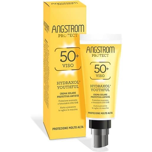 Angstrom linea protect hydraxol viso spf50+ youthful crema solare antietà 40 ml