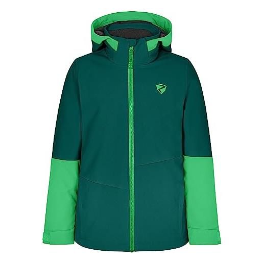 Ziener avak sci, giacca invernale | impermeabile, antivento, calda, verde intenso, 140 unisex-adulto