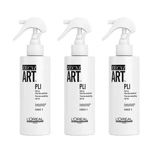 L'Oréal Professionnel - trio tecni art pieghe spray thermo-modelant 3 x 190 ml