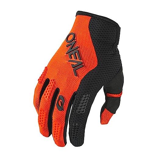O'NEAL | guanti ciclismo e motocross | mx mtb fr downhill | vestibilità per il massimo comfort, materiale traspirante | element glove racewear v. 24 | adulto | nero arancione | taglia l