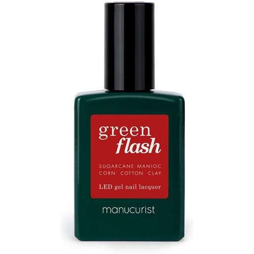 Manucurist green flash smalto semipermanente red cherry 15ml Manucurist