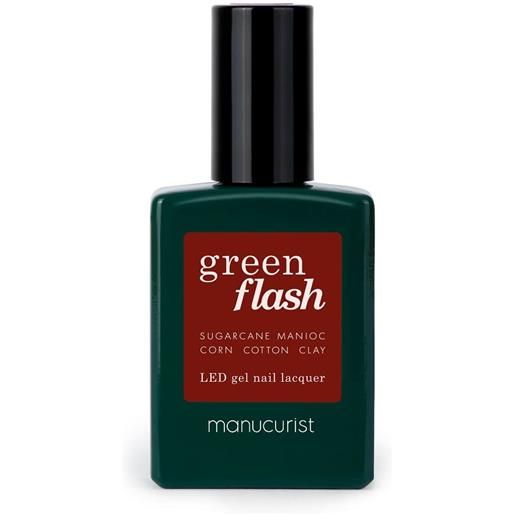 Manucurist green flash smalto semipermanente dark pansy 15ml Manucurist