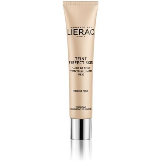 Lierac teint perfect skin fondotinta perfezionatore illuminante spf20 2 nude beige 30ml - Lierac - 978109763