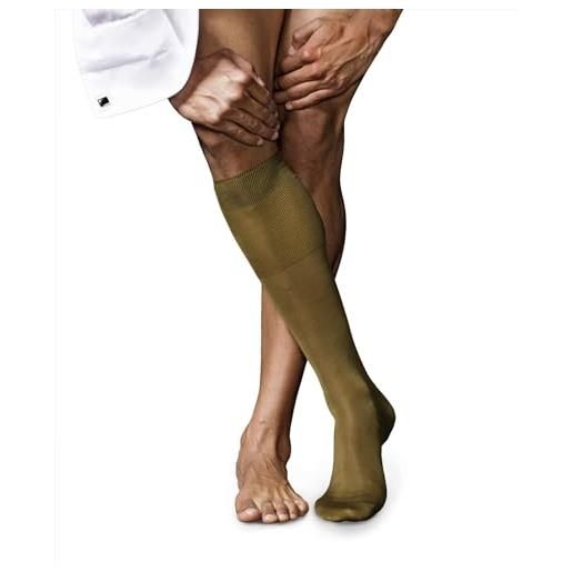 Falke no. 9 m kh cotone al ginocchio tinta unita 1 paio, calzini lunghi uomo, beige (laurel 7544), 45-46