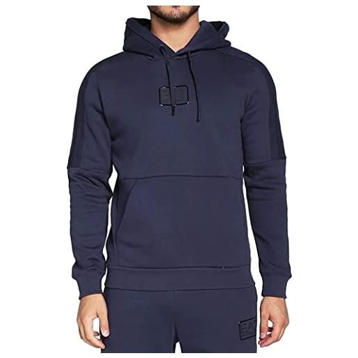 Emporio Armani ea7 felpa uomo blu emporio armani 7 cappuccio logo ea l blu