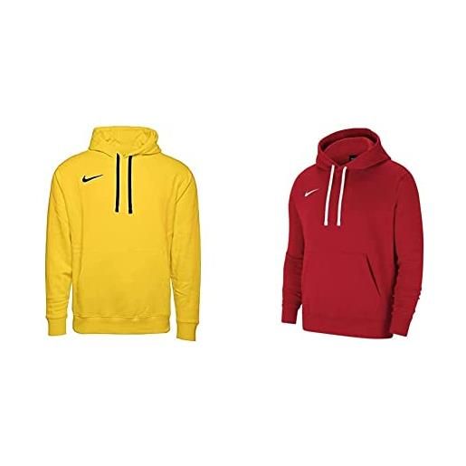 Nike cw6894-719 park 20 giacca uomo yellow/black l & team club 20, felpa con cappuccio, uomo, rosso (university/bianco), l