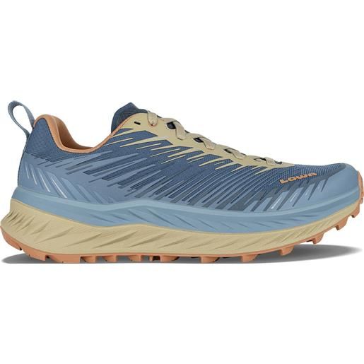Lowa - scarpe da trail running - fortux steelblue / dune per uomo - taglia 7,5 uk, 9 uk, 9,5 uk, 10 uk, 10,5 uk - blu