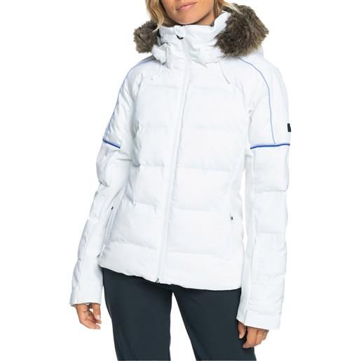 Roxy - piumino da sci in prima. Loft® - snowblizzard snow jacket bright white per donne - taglia s, m - bianco