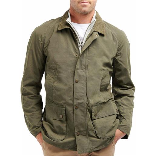 Barbour - giacca da uomo in cotone - ashby casual olive per uomo in cotone - taglia s, m, l, xl - kaki