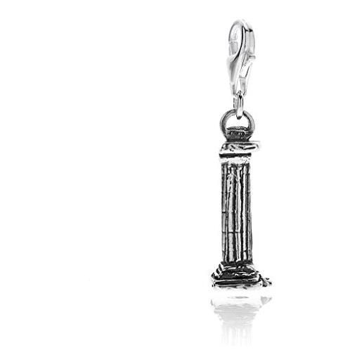 DOP Gioielli gioielli dop - ciondolo colonna greca - charm in argento 925 - fatto a mano in italia - ipoallergenico e senza nichel - garanzia di 2 anni