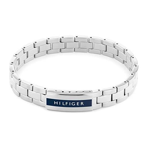 Tommy Hilfiger jewelry braccialetto a maglie da uomo in acciaio inossidabile in acciaio inossidabile - 2790485